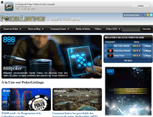 Tablet Screenshot of fr.pokerlistings.com